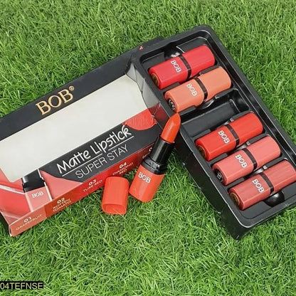 Pack of 6 Bob Super Stay Matte Lipstick Set