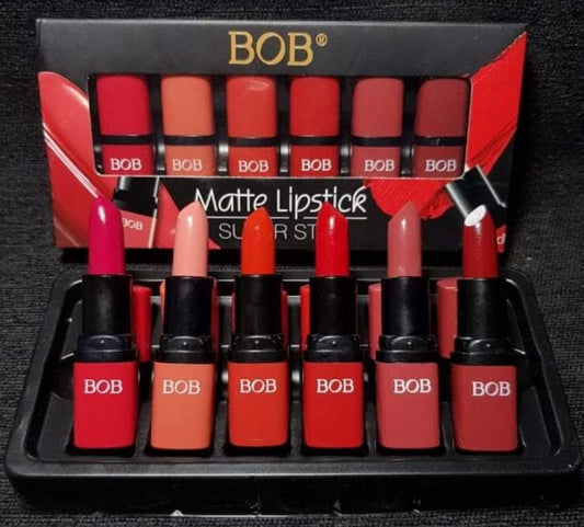 Pack of 6 Bob Super Stay Matte Lipstick Set