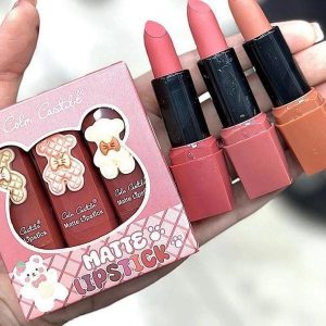 pack of 3 Color castle pigmented lipsticks pack
